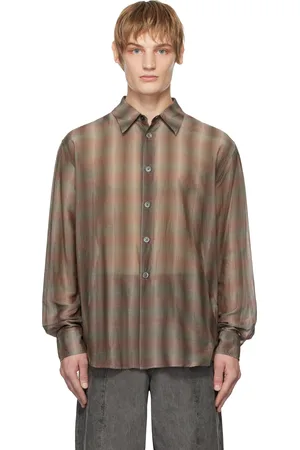 OUR LEGACY Gray & Taupe Beyond Shirt