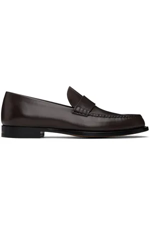 The Row Brown Novus Loafers