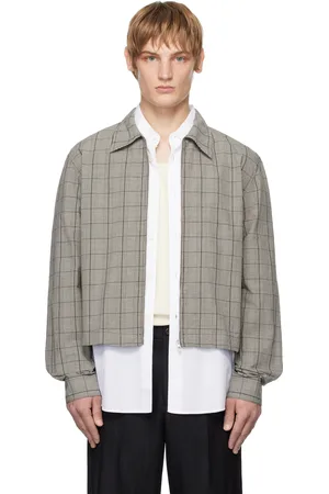 OUR LEGACY White & Black Zip Shirt