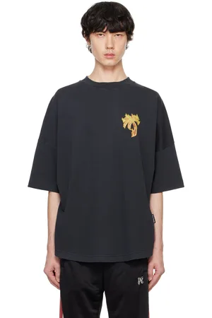 Palm Angels Black Burning Palm T-shirt