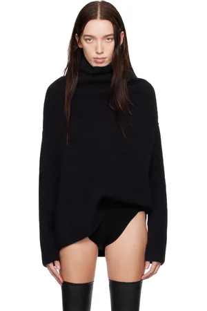 Rick Owens Black Porterville Shroud Turtleneck
