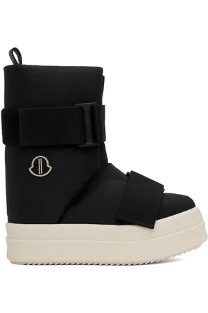 Rick Owens Moncler + Black Low Splint Boots