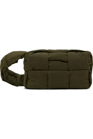 Bottega Veneta Khaki Medium Arco Padded Camera Bag
