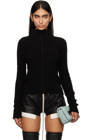 Rick Owens Black Porterville Headon DBL Lupetto Turtleneck