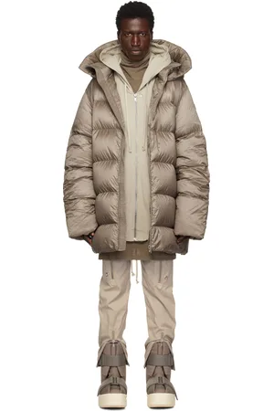 Rick Owens Moncler + Gray Hooded Cyclopic Jacket