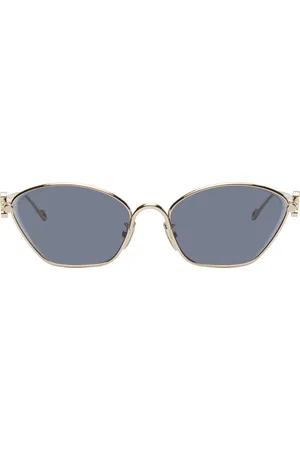Loewe Gold Anagram Hexagonal Sunglasses