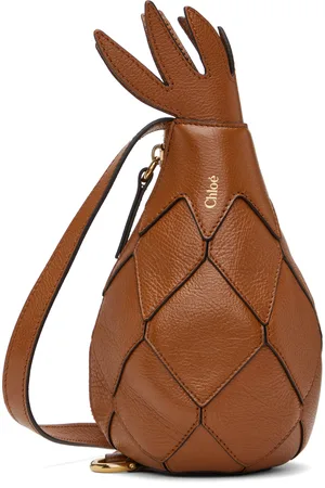 Chloé Brown Pineapple Shoulder Bag