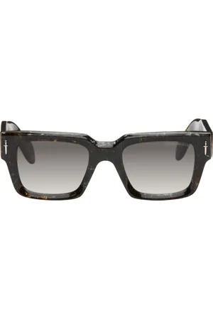Cutler and Gross Brown The Great Frog Edition Lucky Diamond II Rectangle Sunglasses