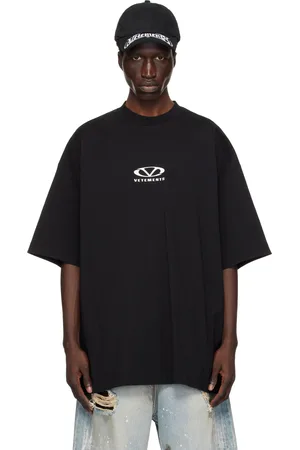 Vetements Black Oval Logo Oversized T-shirt