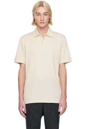 HUGO BOSS Beige Three-Button Polo
