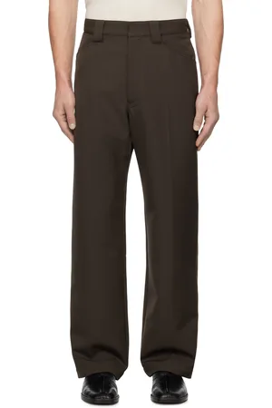 LEMAIRE Brown Straight Trousers