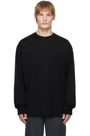 WOOYOUNGMI Black Swaying Flower Long Sleeve T-Shirt