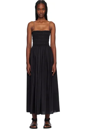 MATTEAU Shirred Bodice Midi Dress