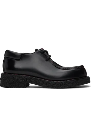 Salvatore Ferragamo Black Lace-Up Derby