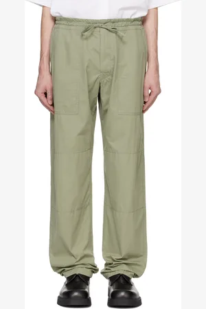 Bottega Veneta Green Light Cotton Twill Trousers