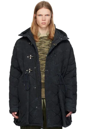 Andersson Bell Black Lace-Up Fishtail Coat