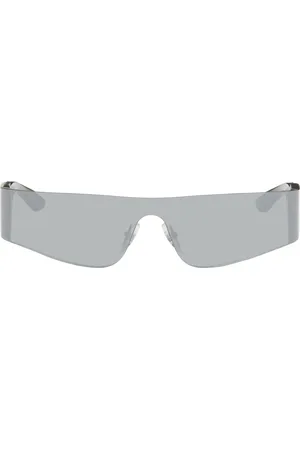 Balenciaga Gray Shield Sunglasses