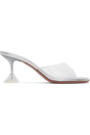 Amina Muaddi Lupita Glass Slipper 70 Heeled Sandals