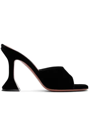 Amina Muaddi Lupita Slipper Heeled Sandals