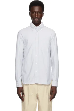 Beams Blue BD Oxford Candy Stripe Shirt