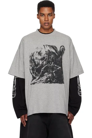 Vetements Gray Goth Oversized T-shirt