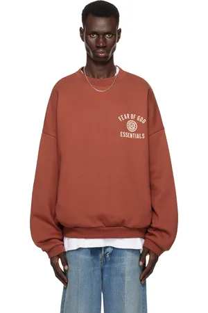FEAR OF GOD Red Fleece Crewneck Sweatshirt