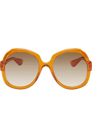 Gucci Orange Saint Tropez Oversized Sunglasses