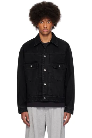 WOOYOUNGMI Black Regular Denim Jacket