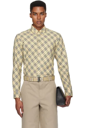 Burberry Beige Check Cotton Shirt