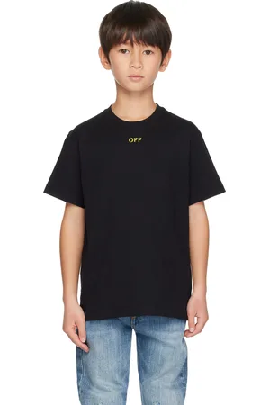OFF-WHITE Kids Black Arrow Stitched T-shirt