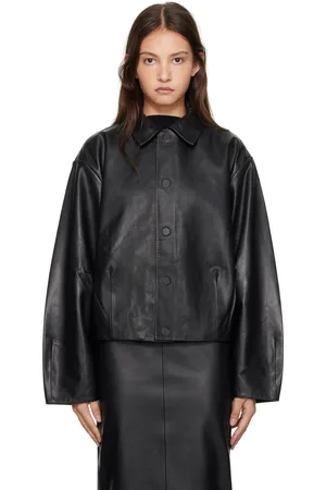 St Agni Cocoon Leather Jacket