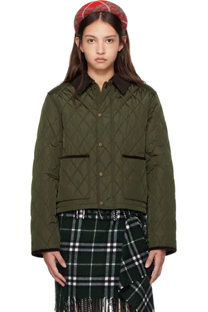 Burberry Khaki Short Quilted Jacket