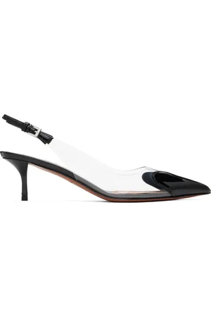 Alaïa Black Le Coeur Slingback Heels