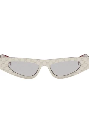 Gucci Silver Fashion Show Cat Eye Sunglasses