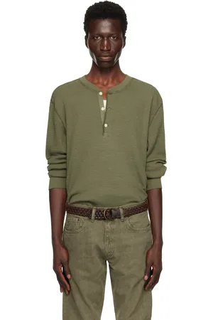 Ralph Lauren Khaki Garment-Dyed Henley