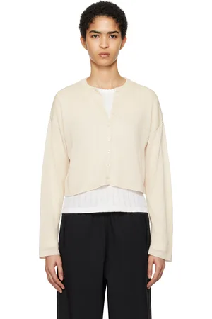 CORDERA Off- Viscose Shimmery Cardigan