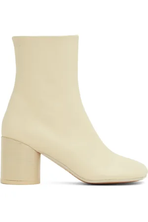 Maison Margiela Off-White Anatomic Ankle Boots