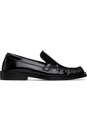 The Attico Black Charles Loafers
