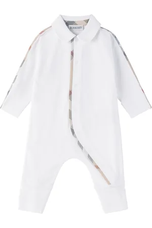 Burberry Baby Stretch Cotton Jumpsuit Set