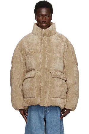 WOOYOUNGMI Beige Velvet Down Jacket