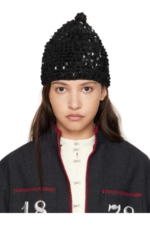 BODE Black Sequined Beanie
