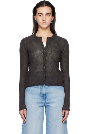 Paloma Wool Gray Button Fine Champions Cardigan
