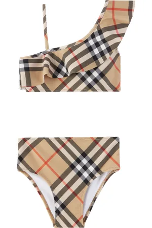 Burberry Kids Beige Check Bikini