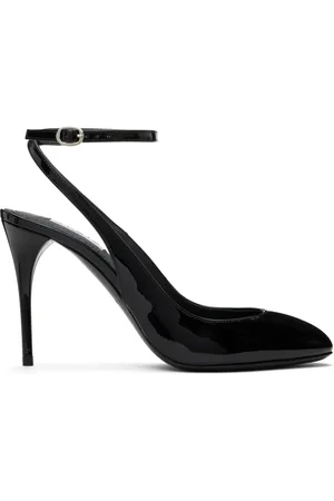 Alaïa Black Patent Calfskin Slingback 90 Heels