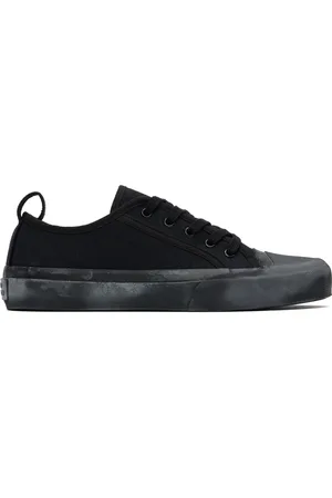 STUDIO NICHOLSON Navy Byrd Canvas Sneakers