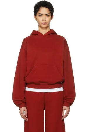 SKIMS Red Cotton Fleece Classic Hoodie
