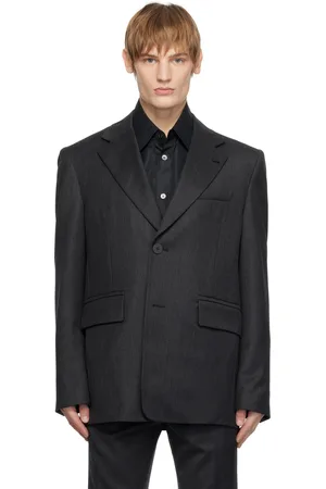 WOOYOUNGMI Gray Wool Single Blazer