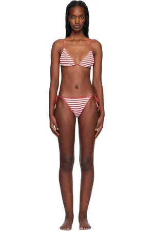 Bond Eye Red & White Luana Triangle & Anisha Bikini