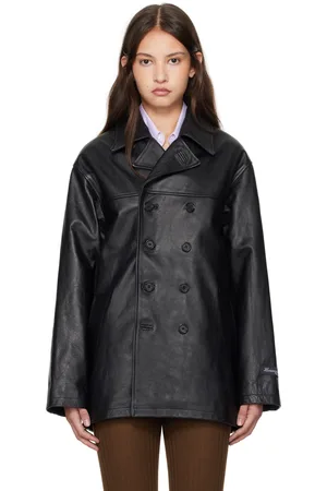 HOMMEGIRLS Peacoat Leather Jacket