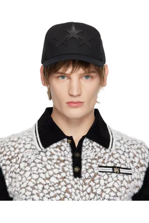 AMIRI Black 3 Star Trucker Cap